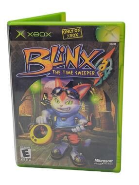 Blinx The Time Sweeper Xbox Complete w/ Manual CIB Tested